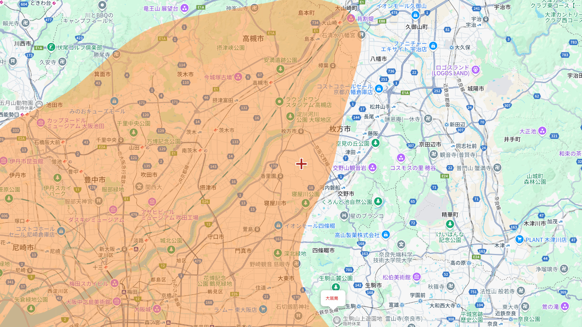 枚方市の電波事情